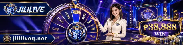 JILILIVE live casino banner with a framed dealer table scene