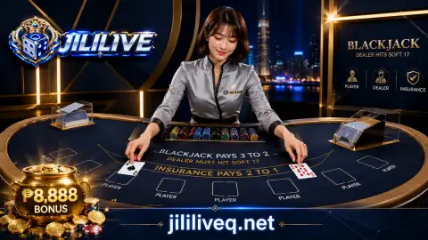 JILILIVE live casino round scene moving from preparation through reveal and reset