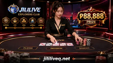JILILIVE live casino table scene settling into the quiet reset between rounds